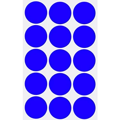 Image of Royal Green Moving Stickers Coloured Round Dots in Blue 3cm inch (30mm) 225 Pack