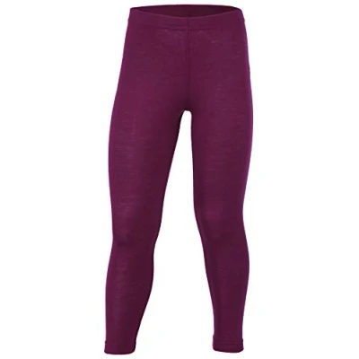 Image of Engel, Children Leggings Pants Underwear, 70% Organic Wool, 30% Silk (3 4 Years EU 104, Orchid)