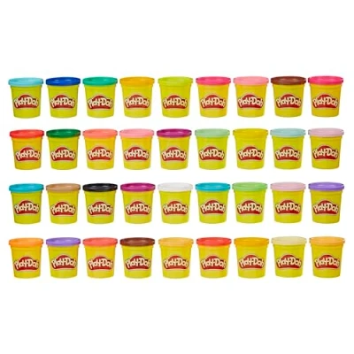 Image of Play Doh Modeling Compound 36 Pack Case of Colors, Non Toxic, 3 Oz Cans Assort. Candy Halloween Handout Toys &amp; Party Favors, Preschool Toys, Ages 2+ (Amazon Exclusive)