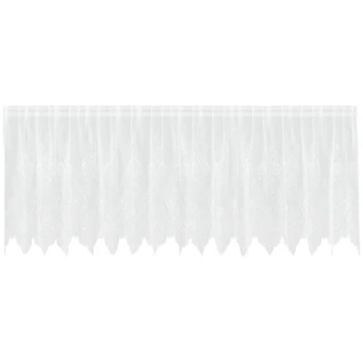Image of vidaXL Curtains with White 400 x 80 cm Polyester