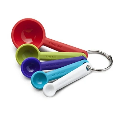 Image of Zeal Measuring Spoon Set, Silicone, Bright Multi, 11 x 4.7 5.5 cm