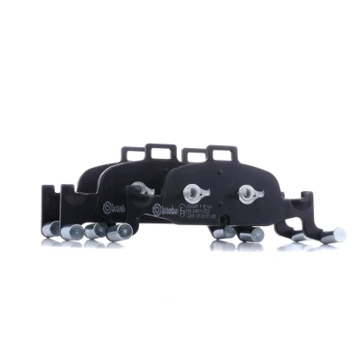 Image of 4K0698151G Brake pad set BREMBO P 85 164 prepared for wear indicator with piston clip, anti squeak plate without accessories, counterweights