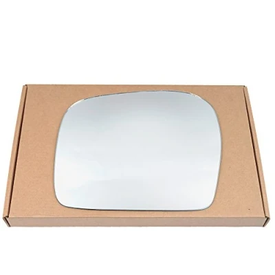 Image of Less4spares Wing Mirror Glass Left Compatible with Toyota Hilux 1998 2005 STICK ON Passenger Near Side Convex