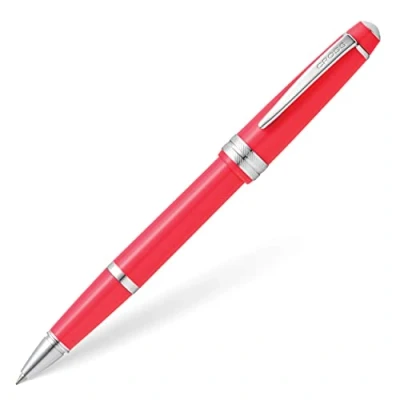 Image of CROSS Bailey Light Polished Coral Resin Rollerball Pen INCL. Premium Gift Box Refillable Medium Gel Ink Rollerball, Glossy