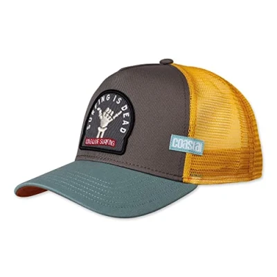 Image of Coastal Surfing Dead Grey/Light Petrol Trucker Cap One Size