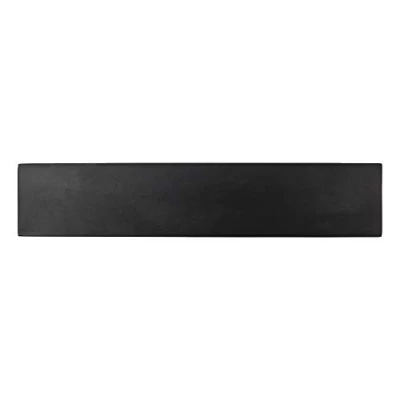Image of Rockingham Forge MK 300BK 12 Magnetic Black Rubber Wood Knife Rack with Wall Fixings