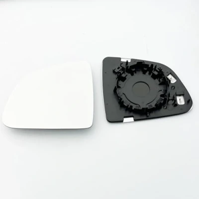 Image of Clip on Heated Base Convex Wing Mirror Glass fits TESLA Model Y 2020 onward Left Passenger Side