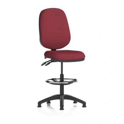 Image of Eclipse Plus II Lever Task Operator Chair Chilli With Draughtsman Kit