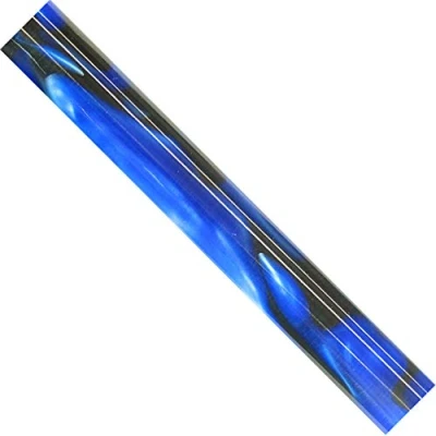 Image of CHARNWOOD Woodturning AR12 Acrylic Pen Blanks Dark Blue, Black&amp;White Swirl