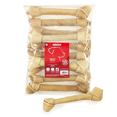 Image of Classic Pet Products Rawhide Knot Bone, 255 mm/ 10 inch (10 pieces)