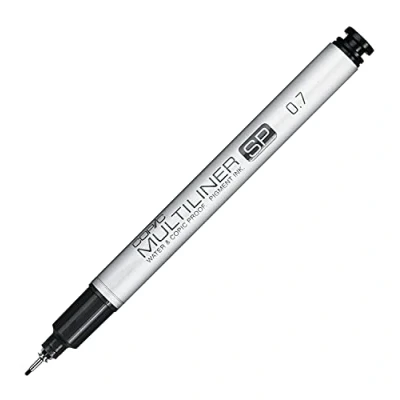 Image of COPIC Multiliner SP Black Pigment Ink Marker 0,7mm, For Art &amp; Crafts, Colouring, Graphics, Highlighter, Design, Anime, Professional Beginners, Supplies Colouring Books