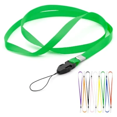 Image of CKB LTD Lanyards Neck Strap ID Badge Holders Loop Clip 48cm for Gym Key Name Tag Pass Holder USB Flash Drive Cell Phone Card and Small Electronic Device (Green, Pack of 50)