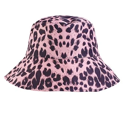 Image of NC Leopard Print Bucket Hat Unisex Foldable Fisherman Women Fashion Floppy Sun Hats Animal Pattern Summer Cap