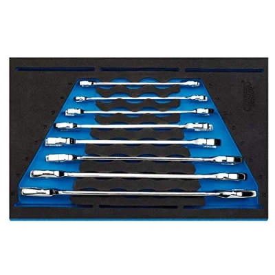 Image of Draper Open Ended Spanner Set in 1/4&quot; Drawer EVA Insert Tray (8 Piece)