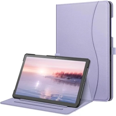 Image of FINTIE Case for Samsung Galaxy Tab A9 Plus / A9+ 11 Inch 2023 Model (SM X210/ X216/ X218), Multi Angle Viewing Smart Stand Cover with Pocket Auto Wake/Sleep, Lilac Purple