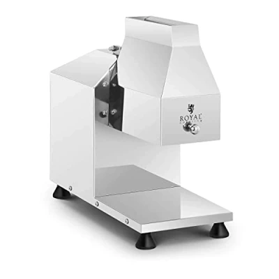 Image of Royal Catering Electric Meat Tenderizer, 350W, 75rpm (Stainless Steel, Filling Chute 18.8x3cm, Collection Tray 22x20cm)