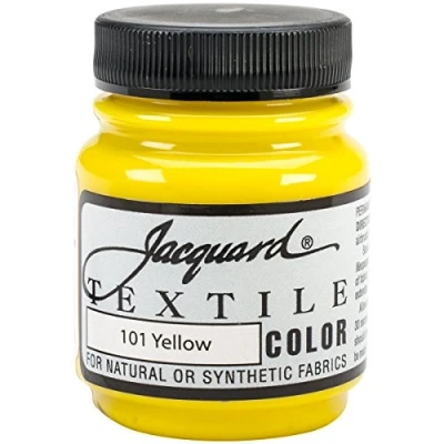 Image of Jacquard Products Textile Color Fabric Paint, 2.25 Ounce, Yellow by