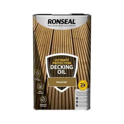 Image of Ronseal Ultimate Protection Decking Oil Natural Oak 5L