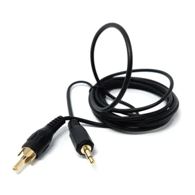 Image of DRUT 2m 3.5mm Mono Jack Plug To RCA Phono Single Lead Cable 6.5ft (Black Gold)