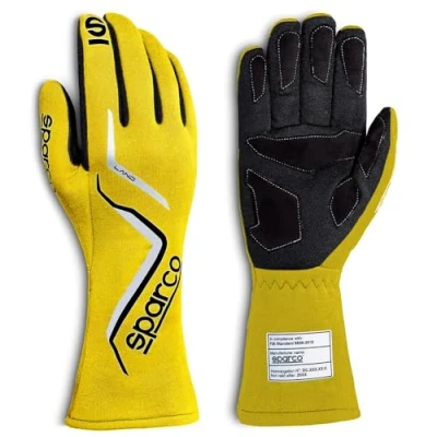Image of Sparco LAND GLOVES 2022 SIZE 09 YELLOW