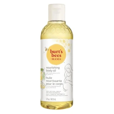 Image of Burt&#039;s Bees Body Oil for Pregrancy Stretch Marks, with Vitamin E, Sweet Almond &amp; Lemon Oil, 147.8ml
