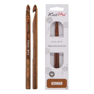 Image of KnitPro Crochet Hook, Wood, Assorted, 9mm