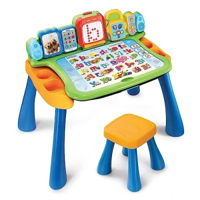 Image of VTech 195803 Touch and Learn Activity Desk, Multicolor, 46.1 x 67.1 56.1 cm