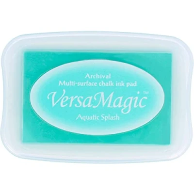Image of Tsukineko Versamagic Chalk Finish Ink Pad Aquatic Splash