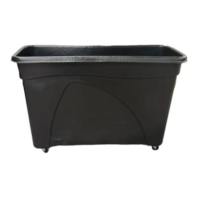 Image of Mobile Glass Bottle Recycling Bin, Skip, Bar Truck, UK Made (214 Litre Slim)