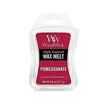 Image of WoodWick Mini Hourglass Wax Melt Pomegranate, Red, 5.4 x 7 1.5 cm