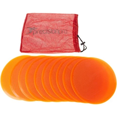 Image of Precision Round Flat Marker Discs Orange, 21 Cm, white red, K REY TR424O