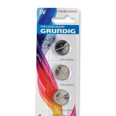 Image of Grundig CR2032 Button Cell Battery Pack of 5
