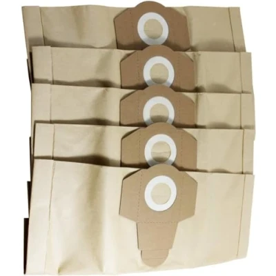 Image of CERTIFIED Compatible Replacement Parkside PWD 20 B2 Vacuum Dust Bags 1300 wet dry litre 5 Pack