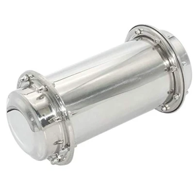 Image of GOONSDS Cremation Urn Perfect Memorials Human Ashes Funeral Stainless Steel Time Capsule Waterproof Lock Container Storage Future Gift 10.2Inch/26Cm