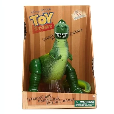 Image of Disney Store Official Rex Interactive Talking Action Figure, Pixar&#039;s Toy Story, 34cm/13, T Featuring 15+ English Phrases, Interacts with Other Characters, Ages 3+