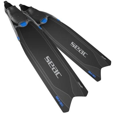 Image of SEAC BM30, Long freediving fins with new generation blade, black, 10/11UK
