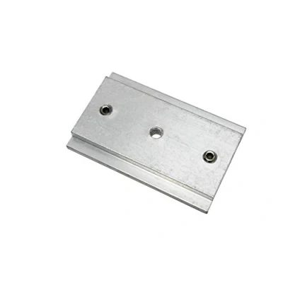 Image of GARDINIA Rail Connector for 3 Track and 5 Panel Curtain Rails, Metal, Silver