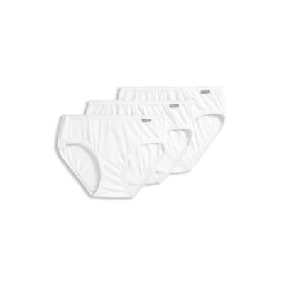 Image of Jockey Women&#039;s Underwear Elance Bikini 3 Pack, White, 6