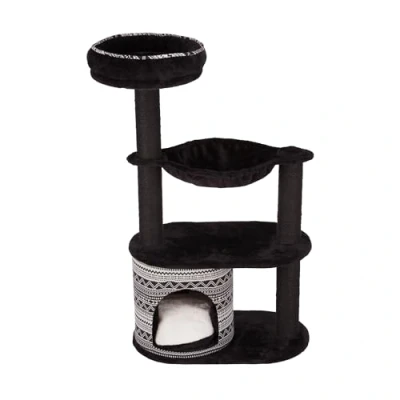 Image of TRIXIE Giada Cat Tower Scratching Post, Condo with Removable Cushion, Hammock, Top Platform Bed 28.66 LBS