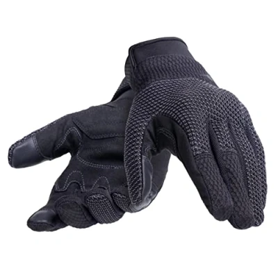 Image of Dainese Torino Gloves, Fabric Motorcycle Knuckle Protectors, Touch Screen, Men&#039;s Black/Anthracite, S