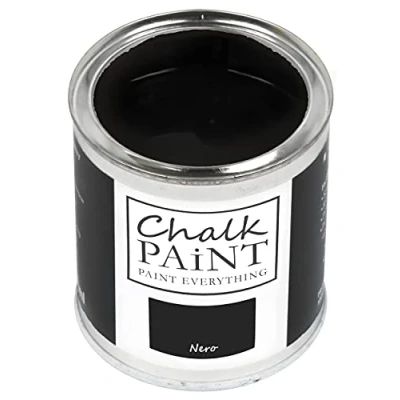 Image of Chalk Paint Everything® Nero (Black) 750 ml Water Based for Shabby Chic Furniture, Décor, and Upcycling Projects Non Toxic, Easy to Use