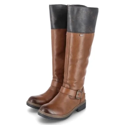 Image of Rieker Women&#039;s Z5092 High Shaft Boots, Brown, 4 UK