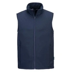Image of Portwest Print and Promo Softshell Gilet (2L), Navy, 5XL, Regular