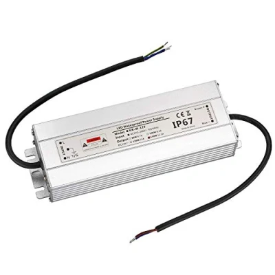 Image of CPROSP LED Transformer 12V IP67 Waterproof Low Voltage Driver Form 230V AC to DC… (150W 12.5A)