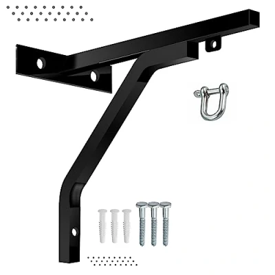 Image of Heavy Duty Punch Bag Wall Bracket Steel Mount Hanging Stand Boxing MMA Holds Up To 50Kg (18&quot;)