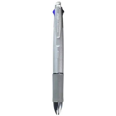 Image of Zebra B4SA2 Clip on multi 1000 Multifunctional Pen (0.7mm Black, Blue, Red and Green + 0.5mm mechanical pencil) Silver Barrel
