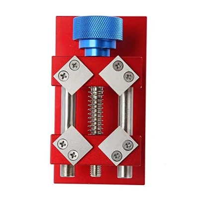 Image of Watch Case Remover, Red Bezel Opener, Removal Tool Workbench Back Opener Repair Kit Battery Replacement Kit(Red)