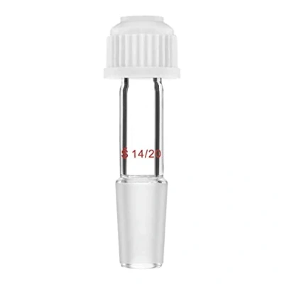 Image of StonyLab Thermometer Inlet Adapter with 14/20 Inner Joint, 80mm Height, For Distillation Apparatus