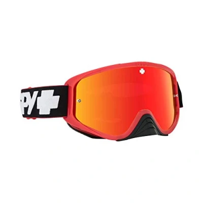 Image of Spy+ Optics Woot Race DH MTB BMX Goggles 2019 Slice Red with Spectra + Clear lenses