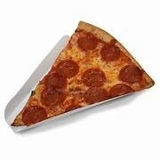 Image of LGT White Disposable Recyclable Cardboard Pizza Slice/Pancake/Crepe Holder Fast Food Take Away Out Serving Container Box Tray (100)